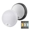 Solight LED 18W 22cm s čidlem WO780 změna CCT bílý a černý kryt v balení venkovní osvětlen