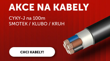 100m kabelu za akční ceny