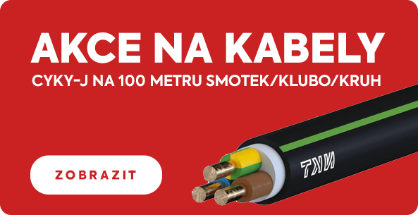 100m kabelu za akční ceny