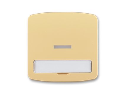 Kryt spínače kolébkového s čirým průzorem a popisovým polem béžová 3558A-A610 D