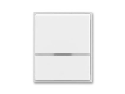 Kryt spínače kolébkového s čirým průzorem bílá/ledová bílá 3558E-A00653 01