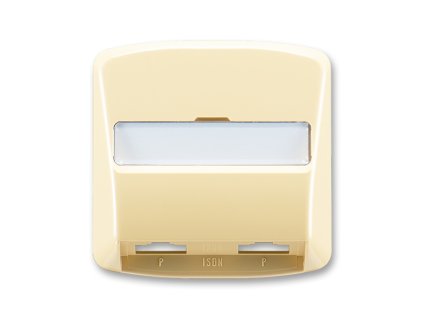 Kryt zásuvky ISDN s 2 otvory béžová 5013A-A00252 D