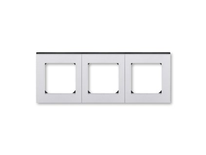 Rámeček pro elektroinstalační přístroje, trojnásobný titanová/kouřová černá 3901H-A05030 70