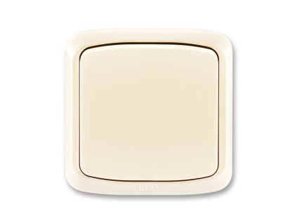 Ovládač přepínací s krytem a rámečkem, řazení 6/0, IP44 slonovina 3558A-80940 C Tlačítko