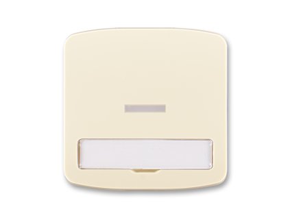 Kryt spínače kolébkového s čirým průzorem a popisovým polem slonovina 3558A-A610 C