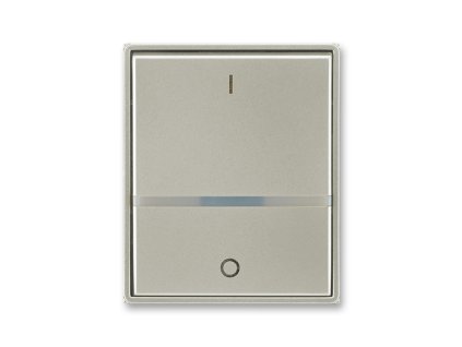 Kryt spínače jednoduchý s průzorem starostříbrná 3558E-A00655 32