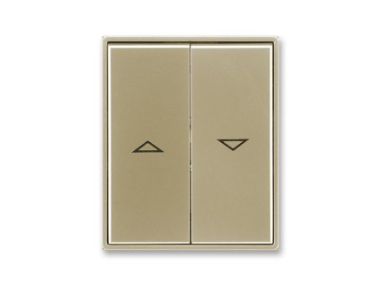 Kryt spínače žaluziového kolébkového dělený, s potiskem šampaňská 3558E-A00662 33