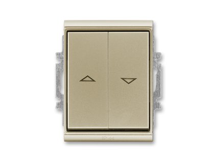 Ovládač žaluziový jednopólový s krytem šampaňská 3558E-A88943 33 Tlačítko