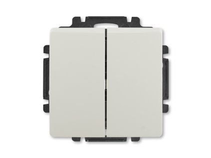 Přepínač sériový s krytem, řazení 5 - sv. šedá 3557G-A05340 S1 Tlačítko