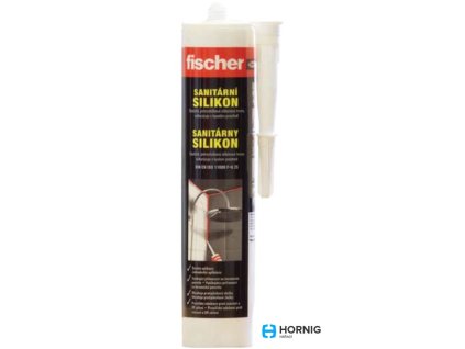 Silikon sanitární 310ml, Bílý FISCHER 525018