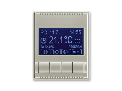Termostat univerzální programovatelný starostříbrná 3292E-A10301 32