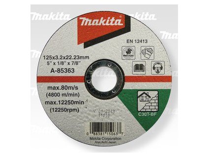 kotouč řezný kámen 125x3x22mm STOP