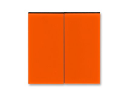 Kryt spínače kolébkového dělený oranžová / kouřová černá 3559H-A00652 66