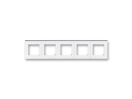 Rámeček pro elektroinstalační přístroje, pětinásobný bílá/kouřová černá 3901H-A05050 62