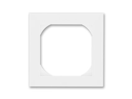 Rámeček jednonásobný s otvorem 55x55 bílá/bílá 3901H-A05510 03