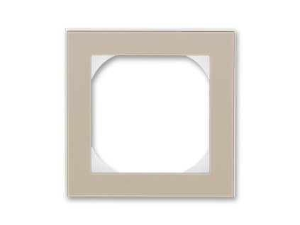 Rámeček jednonásobný s otvorem 55x55 macchiato/bílá 3901H-A05510 18