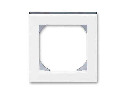 Rámeček jednonásobný s otvorem 55x55 bílá/kouřová černá 3901H-A05510 62