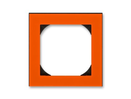 Rámeček jednonásobný s otvorem 55x55 oranžová/kouřově černá 3901H-A05510 66