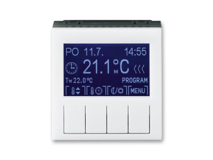 Termostat univerzální programovatelný ovládací jednotka bílá/kouřově bílá 3292H-A10301 62