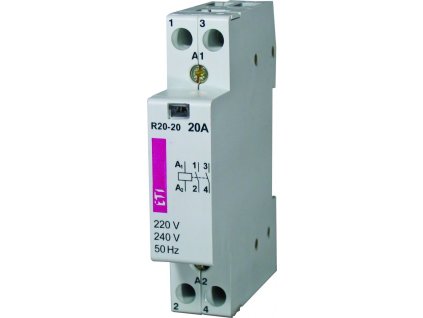 R20-11 230V Modul. stykač 20A, 2 pól, 1m
