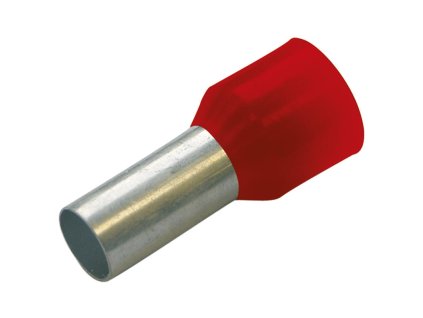 DI 1,0-8 rudá Dutinka izolovaná,průřez 1,0mm2