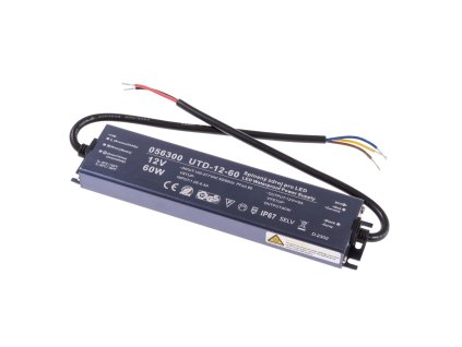 LED zdroj 12V 60W UTD-12-60 056300 T-LED