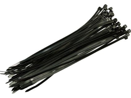 vázací pásky STANDARD, černé, 368x7,6mm wpr1957 WT-370HDB