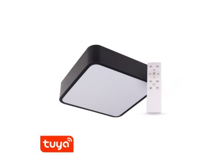 SMART Tuya LED svítidlo RENDO 36W CCT hranaté černé