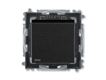 Přepínač střídavý IP 44, zapuštěný onyx/kouřová černá 3559H-A06940 63 Tlačítko