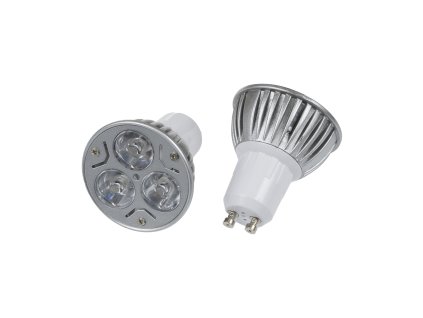Barevná LED žárovka GU10 3x1W60