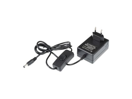 LED zdroj 12V 24W s vypínačem černý (Varianta LED zdroj 12V 24W s vypínačem černý)