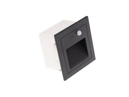 LED vestavné svítidlo PIR-LOPEN-B-IP65 černé