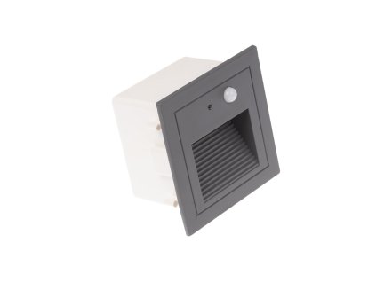 LED vestavné svítidlo PIR-LOPEN-G-IP65 šedé