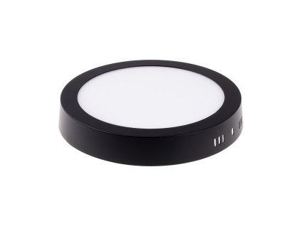 BPL24 LED panel 24W přisazený černý kulatý (Varianta Teplá bílá)