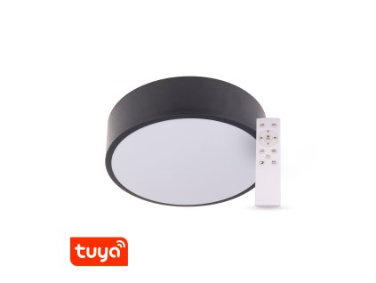 SMART Tuya LED svítidlo RENDO 36W CCT kulaté černé