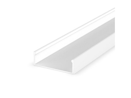 LED profil P13-1 bílý široký přisazený (Varianta Profil bez krytu 1m)
