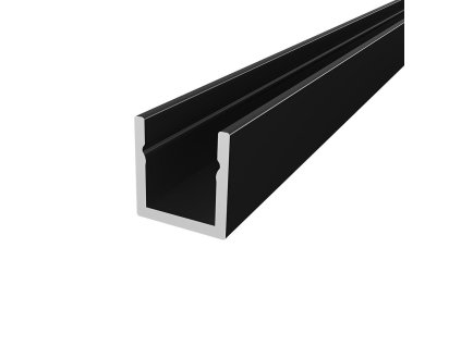 LED profil P4-4 mini černý (Varianta Profil bez krytu 1m)