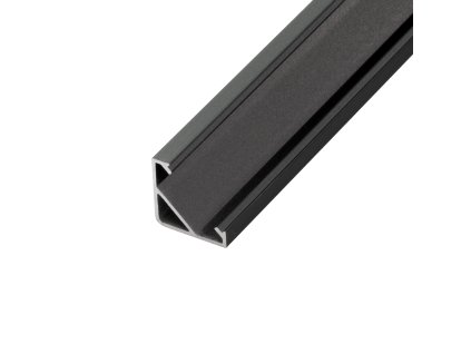 LED profil R6C černý rohový 16*16