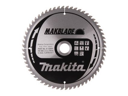 kotouč pilový dřevo MAKBLADE 260x2.3x30mm 60Z = old B-09020
