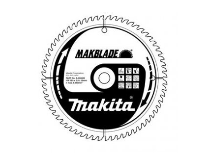 kotouč pilový dřevo MAKBLADE 260x2.3x30mm 80Z = old B-03551, new B-32845