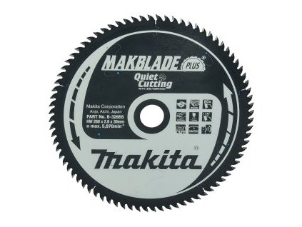 kotouč pilový dřevo MAKBLADEplus 260x2.8x30mm 80Z = old B-08844 STOP