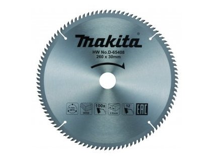kotouč pilový dřevo TCT 260x2.6x30mm 100Z STOP