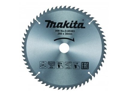 kotouč pilový dřevo TCT 260x2.6x30mm 60Z