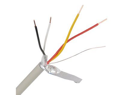 Kabel J Y(St)Y 2x2x0,8 šedá