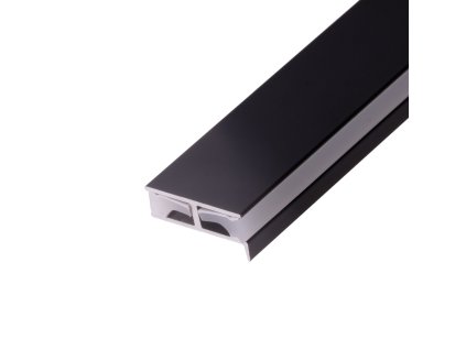 LED profil 2SP-C černý pro police (Varianta Profil s krytem 1m)