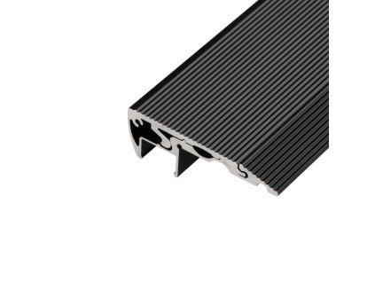 LED profil ST2 černý schodišťový (Varianta Profil bez krytu 1m)