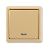 Spínač jednopólový se signalizační doutnavkou béžová 3553-21289 D2 Tlačítko