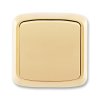 Přepínač IP 44, zapuštěný s krytem a rámečkem, ř.6 béžová 3558A-06940 D Tlačítko