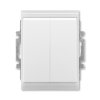 Přepínač sériový s krytem, řaz. 5, IP 44 bílá/ledová bílá 3558E-A05940 01 Tlačítko