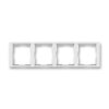 Rámeček čtyřnásobný, vodorovný bílá/ledová bílá 3901F-A00140 01